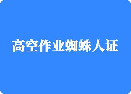 欧洲肥屄高空作业蜘蛛人证